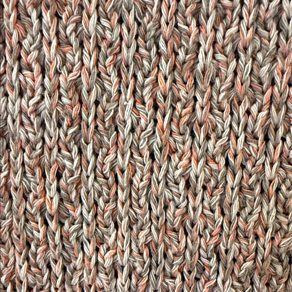 Madewell Textured Knit Sweater in Warm Pink, Tan and White - Picture 3 of 5